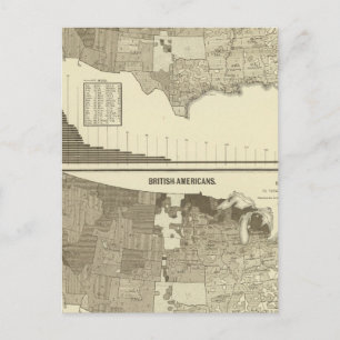 Englisch, Walisisch, Britische Amerikaner Postkarte