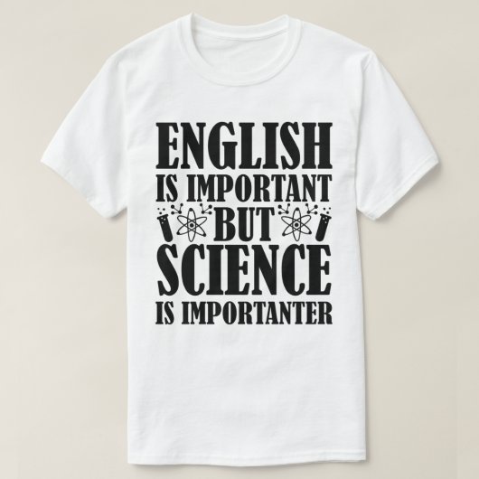 Englisch wichtig, aber Lehrer Zitat Funny T-Shirt (Design vorne)
