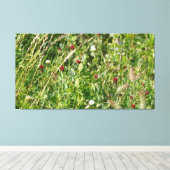 Englisch Wildblume Meadow Leinwanddruck (Insitu (Holzboden))