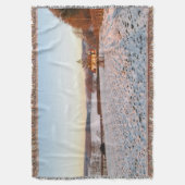 Englisch Winter Sunset - Personalisiert Decke (Vorderseite Vertikal)