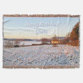 Englisch Winter Sunset - Personalisiert Decke