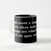 Englisch Zweifarbige Tasse (Vorderseite Links)