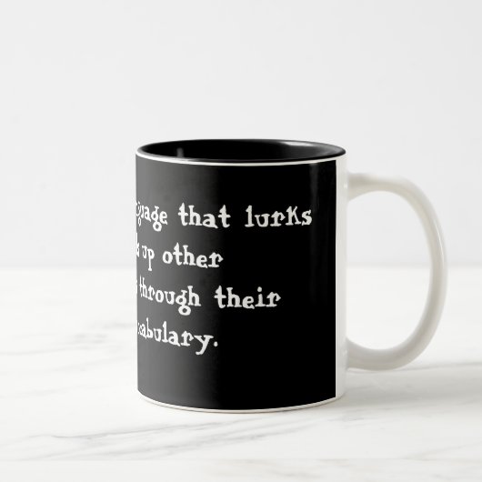 Englisch Zweifarbige Tasse (Rechts)