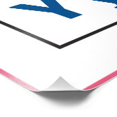 Englische Alphabetnummern für Kinder Fotodruck (Ecke)