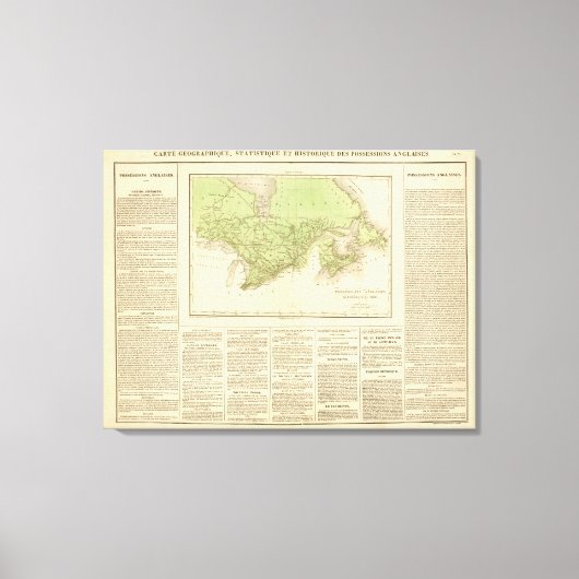 Englische Besitzungen Leinwanddruck (Vorderseite)