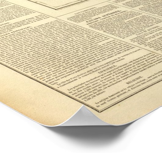 Englische Besitzungen Poster (Ecke)