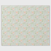 Englische Blumenwiese Geschenkpapier (Flach)