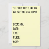 Englische Bulldog-Einladungen Geburtstag/Jeglicher Einladung (Rückseite)