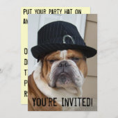 Englische Bulldog-Einladungen Geburtstag/Jeglicher Einladung (Vorne/Hinten)