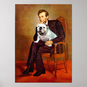 Englische Bulldogge 9 - Lincoln Poster