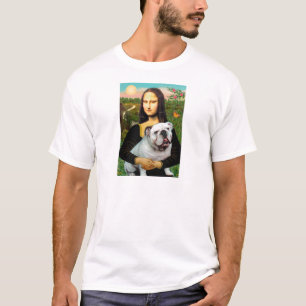 Englische Bulldogge 9 - Mona Lisa T-Shirt