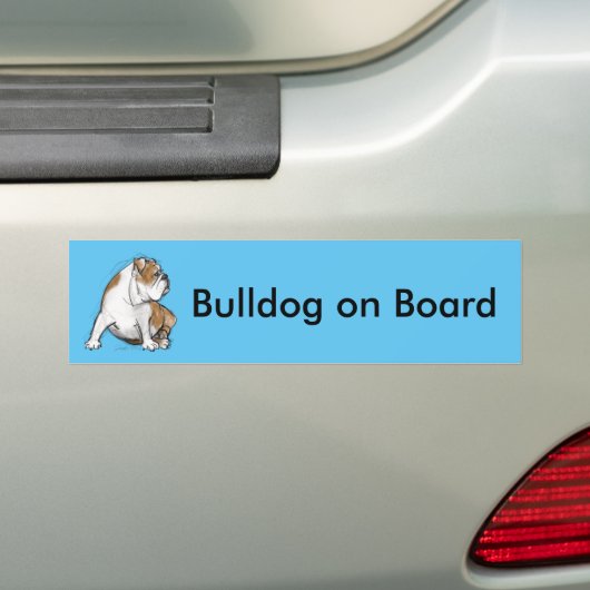 Englische Bulldogge Autoaufkleber (Auf Auto)