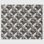 Englische Bulldogge Geschenkpapier (Flach)