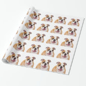 Englische Bulldogge Geschenkpapier (Ungerollt)