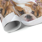 Englische Bulldogge Geschenkpapier (Rolleneckpunkt)