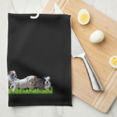 Englische Bulldogge Geschirrtuch (Viertel Falte)