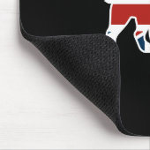 Englische Bulldogge in der Mousepad (Ecke)