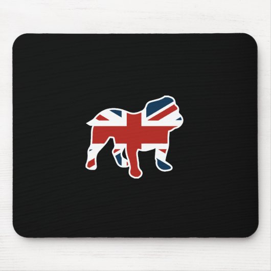 Englische Bulldogge in der Mousepad (Vorne)