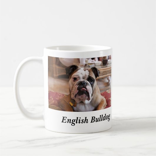 Englische Bulldogge Kaffeetasse (Links)