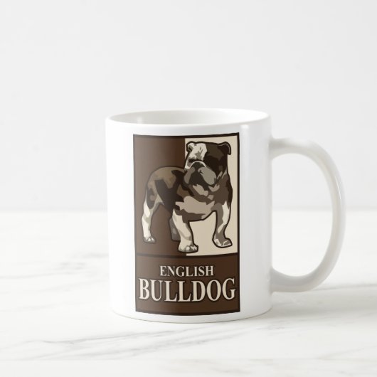 Englische Bulldogge Kaffeetasse (Rechts)