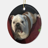 Englische Bulldogge Keramikornament (Links)