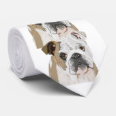 Englische Bulldogge Krawatte (Gerollt)