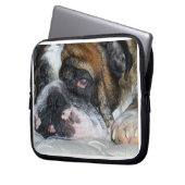 Englische Bulldogge Laptopschutzhülle (Vorderseite Links)