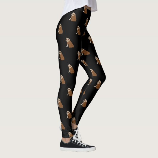 Englische Bulldogge Leggings (Rechts)