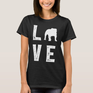 Englische Bulldogge Liebe 1 T-Shirt