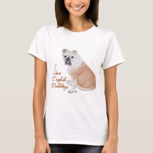 Englische Bulldogge Liebe T-Shirt