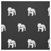 Englische Bulldogge Loveq Stoff (Muster)