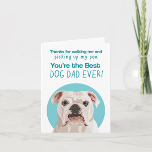 Englische Bulldogge Lustige Vatertagskarte Karte