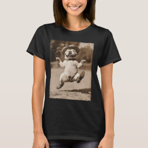 Englische Bulldogge Lustiger Hund Alberner Cowboy T-Shirt