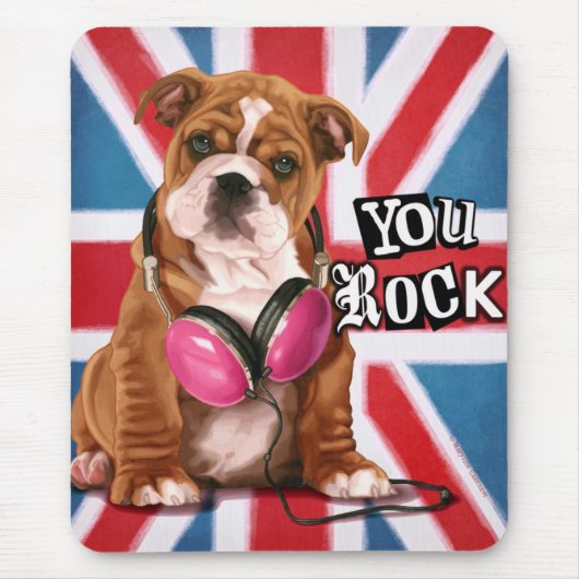 Englische Bulldogge Mousepad (Vorne)