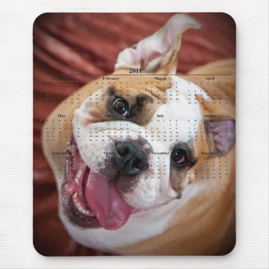 Englische Bulldogge Mousepad (Vorne)
