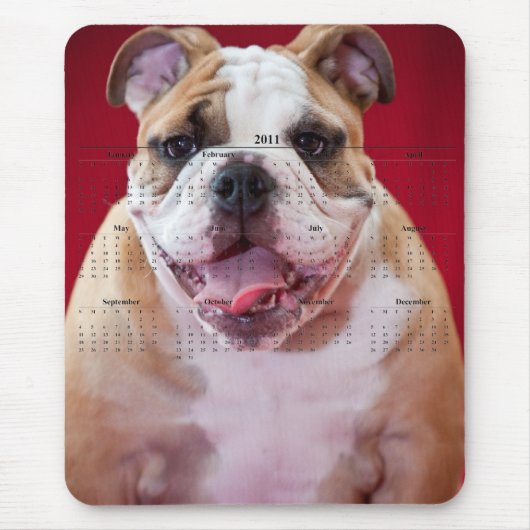 Englische Bulldogge Mousepad (Vorne)