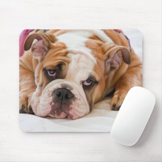 Englische Bulldogge Mousepad (Mit Mouse)