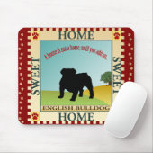 Englische Bulldogge Mousepad (Mit Mouse)