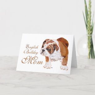 Englische Bulldogge Muttertag Karte
