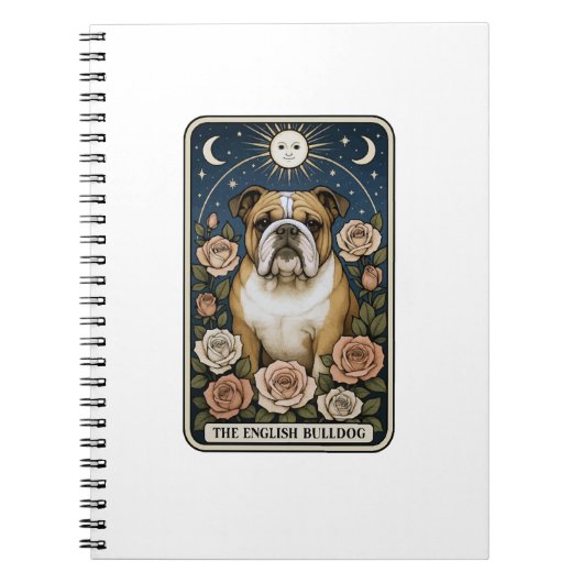 Englische Bulldogge Notizblock (Vorderseite)