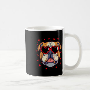 Englische Bulldogge Valentins Herz Süße Hunde Lieb Kaffeetasse