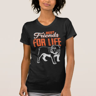 Englische Bulldoggen-beste Freunde für das Leben T-Shirt