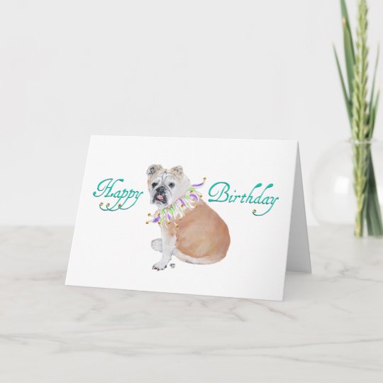 Englische Bulldoggen-Geburtstags-Karte Karte | Zazzle.de Englische Bulldoggen-Geburtstags-Karte Karte | Zazzle.de
