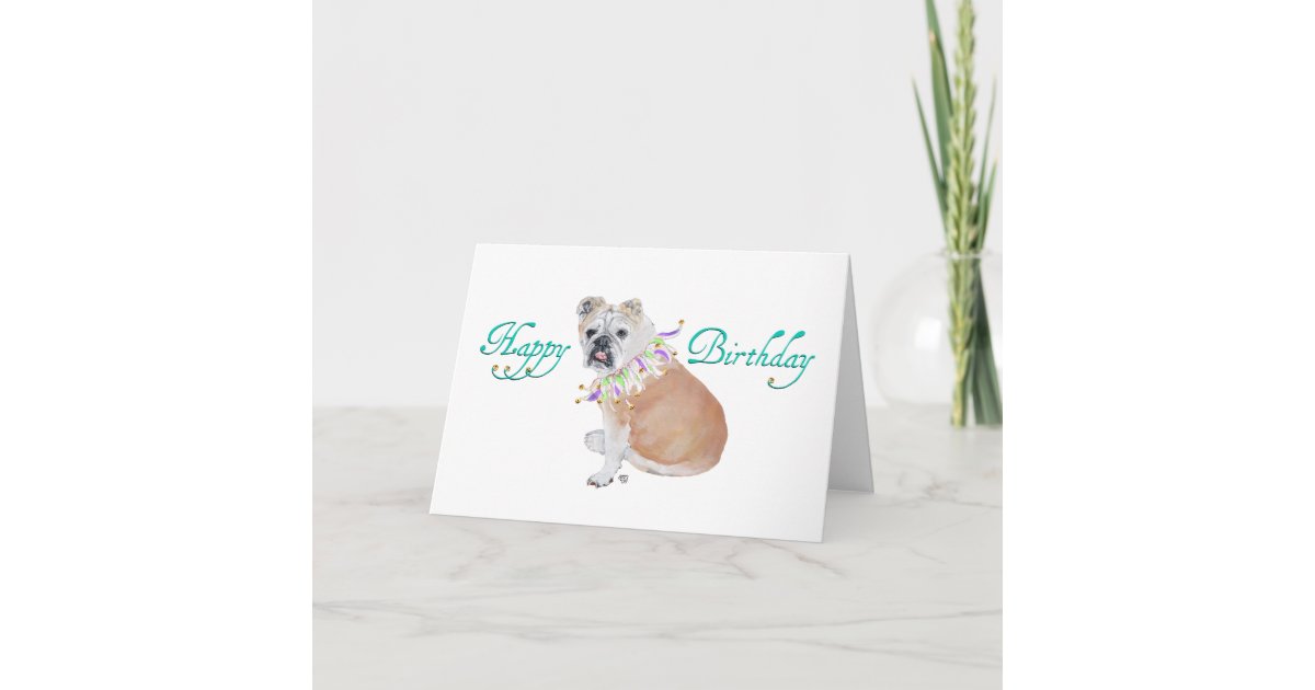 Englische Bulldoggen-Geburtstags-Karte Karte | Zazzle.de Englische Bulldoggen-Geburtstags-Karte Karte | Zazzle.de