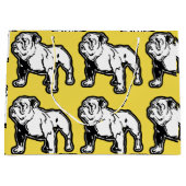 Englische Bulldoggen-Geschenk-Tasche Große Geschenktüte (Vorderseite)