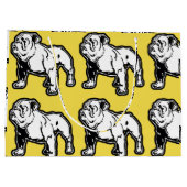 Englische Bulldoggen-Geschenk-Tasche Große Geschenktüte (Rückseite)