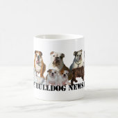 Englische Bulldoggen-Nachrichten-Tasse Kaffeetasse (Mittel)