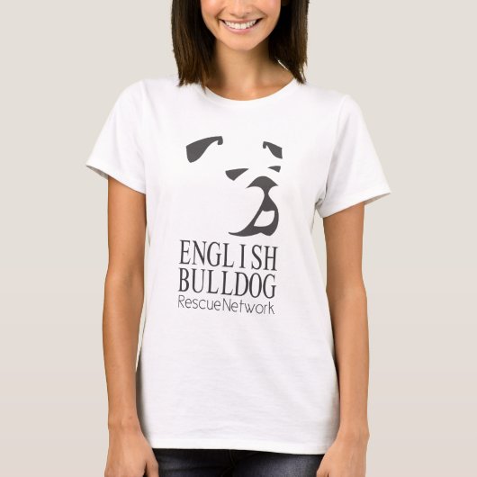 Englische Bulldoggen-Rettungs-T-Shirt Hilfsrettung T-Shirt (Vorderseite)