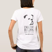 Englische Bulldoggen-Rettungs-T-Shirt Hilfsrettung T-Shirt (Rückseite)