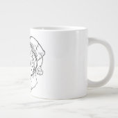 Englische Bulldoggen-Tasse Jumbo-Tasse (Rechts)